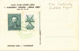 1938 Léva, Levice; Állami tanítóképző este. I. szabadtéri előadás "János Vitéz". Foto Hajd...