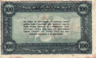 1920-as évek eleje 100K vásárlási visszatérítés lila "Kalocsai Hangya fogy. és ért." bélye...