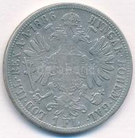 Ausztria 1886. 1Fl Ag "Ferenc József" T:2- 
Austria 1886. 1 Florin Ag "Franz Joseph&...