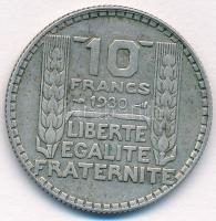Franciaország 1930. 10Fr Ag T:2 patina France 1930. 10 Francs Ag C:XF patina Krause KM#878