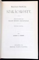Dobos C. József: Magyar-francia szakácskönyv. Bp., 1881, Mehner Vilmos. REPRINT! Félvászon kötés, ki...