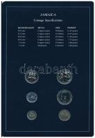 Jamaica 1979-1984. 1c-50c (6xklf), "Coin Sets of All Nations" forgalmi szett felbélyegzett...