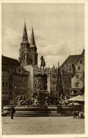 Nürnberg, Nuremberg; Neptunbrunnen / fountain