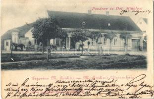 1901 Alsómiholjác, Donji Miholjac (Dol. Miholjca); M. Roscher üzlete / Trgovina M. Roschera / M. Roschers Waarenhaus / shops (EK)