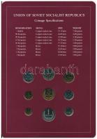 Szovjetunió 1979. 1k-1R (9xklf), "Coin Sets of All Nations" forgalmi szett felbélyegzett k...