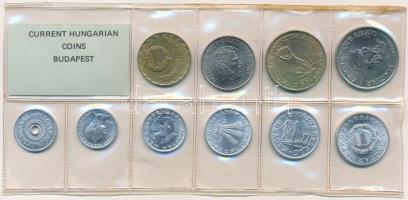 1989. 2f-20Ft (10xklf) érmés forgalmi sor fóliatokban T:1 Adamo FO22