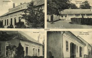 Atkár, Községháza, Rosenfeld Emil lak, Kürti lak, villa, Özv. Frecskó Jánosné üzlete