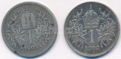 Ausztria 1895-1913. 1K Ag "Ferenc József" (2xklf) T:2,2- ph.
Austria 1895-1913. 1 Corona ...