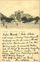 1905 Budapest VII. Keleti Indóház, vasútállomás, pályaudvar. B. és F. Bpesti Honi ipar 5695.