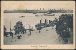 1933 Magyar labdarúgó válogatott által Rotterdamból haza küldött képeslap, rajta a csapattagok aláír...