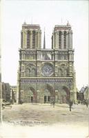 Paris, Facade de Notre-Dame / church