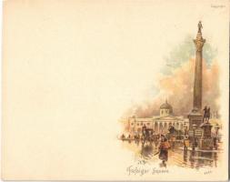 London, Trafalgar Square, litho (11,5 cm x 9 cm)