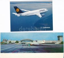 15 db MODERN motívum képeslap: repülés, repülőgépek / 15 modern motive postcards: flying, aircrafts