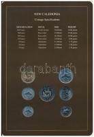 Új-Kaledónia 1984-1987. 1Fr-100Fr (7xklf), "Coin Sets of All Nations" forgalmi szett felbé...