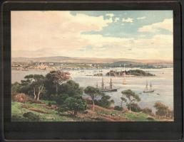 cca 1880 Von der englischen Küste Aquarell-Facsimile, Verlag: Artistische Anstalt Gustav W. Seitz, 1...