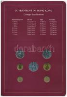 Hongkong 1979-1982. 5c-5D (7xklf), "Coin Sets of All Nations" forgalmi szett felbélyegzett...