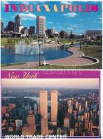 34 db MODERN amerikai és kanadai városképes lap / 34 modern American (USA) and Canadian town-view postcards