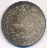 Románia 1941. 250L Ag T:1-,2 patina
Romania 1941. 250 Lei Ag C:AU,XF patina