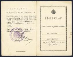 1939 Katonai szolgálati fényképes emléklap