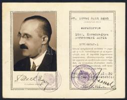 1939 Katonai szolgálati fényképes emléklap