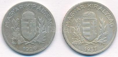 1926-1937. 1P Ag (2x) T:2-,3,1- Adamo P6