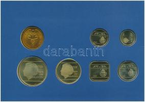 Aruba 1987. 5c-2 1/2Fl (6xklf) + "Aruba" emlékérem forgalmi sor sérült karton dísztokban T...