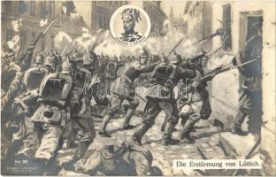 Die Erstürmung von Lüttich, General v. Emmich, Verlag von Gustav Liersch & Co. Kr. 30. / WWI German military, the battle of Liege, General Otto von Emmich