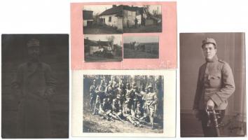 7 db I. világháborús katonai fotólap