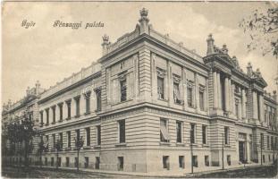1913 Győr, Pénzügyi palota. Kiadja Nitsmann József (EB)