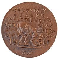 Borsos Miklós (1906-1990) 1981. "Medgyessy Ferenc születésének 100 éves évfordulójára 1981"...