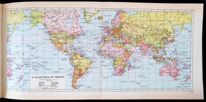 Dr. Cholnoky Jenő (szerk.): Földrajzi és statisztikai atlasz. 78 fő és 155 melléktérkép, világstatis...