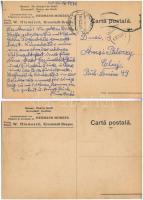 Brassó, Kronstadt, Brasov; Árokmente. Linómetszet. W. Hiemisch kiadása / Graf. linocut s: Hermann Mo...