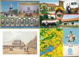 14 db MODERN magyar városképes lap / 14 modern Hungarian town-view postcards