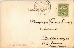 1907 Kisköre, Községháza, Iskola, Szövetkezet üzlete és saját kiadása (EK)