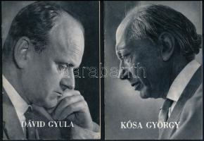 Farkas Ferenc (1905-200), Ránki György (1907-1992), Dávid Gyula (1913-1977), Székely Endre (1912-1988), Kósa György (1897-1984) zeneszerzők aláírásai, és Székely Endre dedikációja a Mai Magyar Zeneszerzők róluk szóló egy példányának címlapján, (Ránki György aláírása a borítón.)