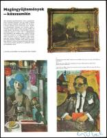 Czóbel Béla (1883 - 1976) festőművész aláírása a Művészet folyóirat 1975. márciusi számának egy oldalán.