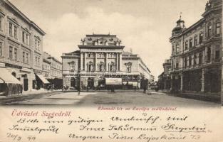 1899 Szeged Klauzál tér az Európa Szállóval (EB)