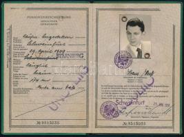 1956 Német útlevél érvénytelenítve