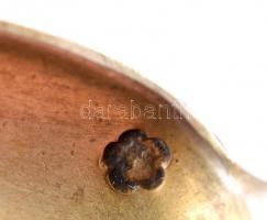 Ezüst (Ag.) fűszerkanál, monogramos, jelzett, nettó: 7,1 g, h: 7,5 cm