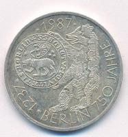 NSZK 1987J 10M Ag "750 éves Berlin" T:2 FRG 1987J 10 Mark Ag "750th Anniversary of Berlin" C:XF Krause KM#166