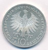 Németország 1992D 10M Ag "Pour le Mérite" T:1-
Germany 1992D 10 Mark Ag "Pour le Mér...