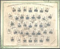 1906 Kalocsa, érseki főgimnázium tablója 29x24 cm. Kartonon