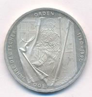 NSZK 1990J 10M Ag "800 éves a Német Lovagrend" T:1-,2 FRG 1990J 10 Mark Ag "800th Anniversary - The Teutonic Order" C:AU,XF  Krause KM#176