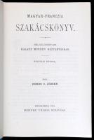 Dobos C. József: Magyar-francia szakácskönyv. Bp., 1881, Mehner Vilmos. REPRINT! Félvászon kötés, jó...