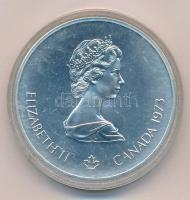 Kanada 1973. 10$ Ag "Montreali Olimpia - Világtérkép" T:BU Canada 1973. 10 Dollars Ag &quo...