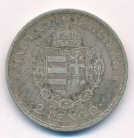 1935. 2P Ag "Rákóczi" T:2 patina
Adamo P7.2
