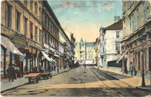 1923 Zagreb, Marija Valerija ulica, Parfumerija A. Melichar / street, shops, perfumery (EK)