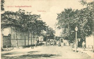 1909 Szabadszállás, Vasút utca. Fodor András tulajdona. Klein J. fényképész felvétele (EK)