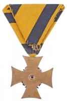 1890-1918. "Katonai Tiszti Szolgálati Jel III. osztálya" kitüntetés mellszalaggal T:1-,2  ...