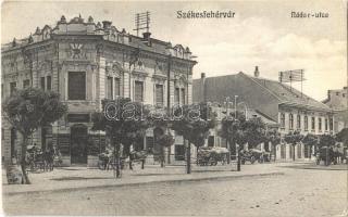 1912 Székesfehérvár, Nádor utca, Gans Ignác üzlete, Közgazdasági Bank és Takarékpénztár (EK)